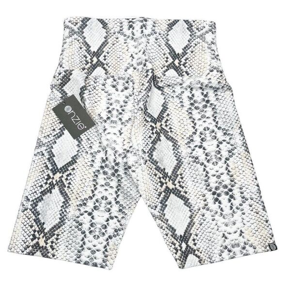 ONZIE Snake Print High Waist Biker Shorts - Picture 5 of 6